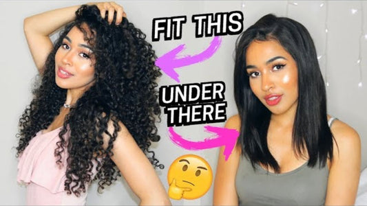 How to Fit Long Hair Under a Short Wig