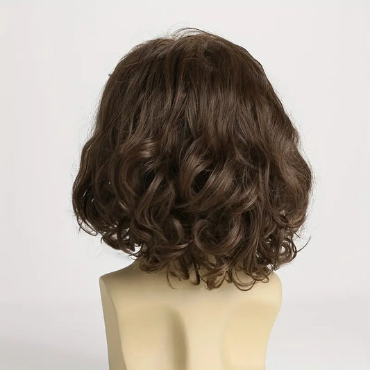 Men's Vintage-Inspired Fluffy Short Curly Wig